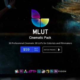 mLUT Cinematic Pack – 30 Professional Cinematic 3D Luts Free Download [WIN-MAC]