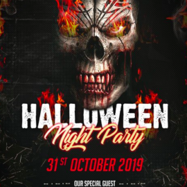 Halloween Party Invitation Flyer PSD Template Free Download