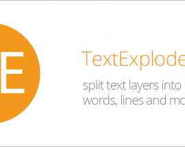 TextExploder 2 for After Effects Free Download