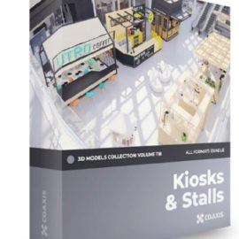 Cgaxis Kiosks and Stalls 3D Models Collection Volume 118