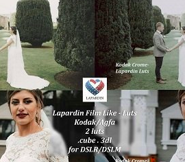 Lapardin Film-Like Wedding Luts (Kodachrome, Agfa) [WIN-MAC]