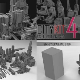 Artstation Marketplace – CityKit Sci-Fi Edition Part 3 and Part 4