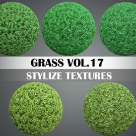 CGTrader Stylized Grass Vol. 17 Hand Painted Texture Pack Free Download