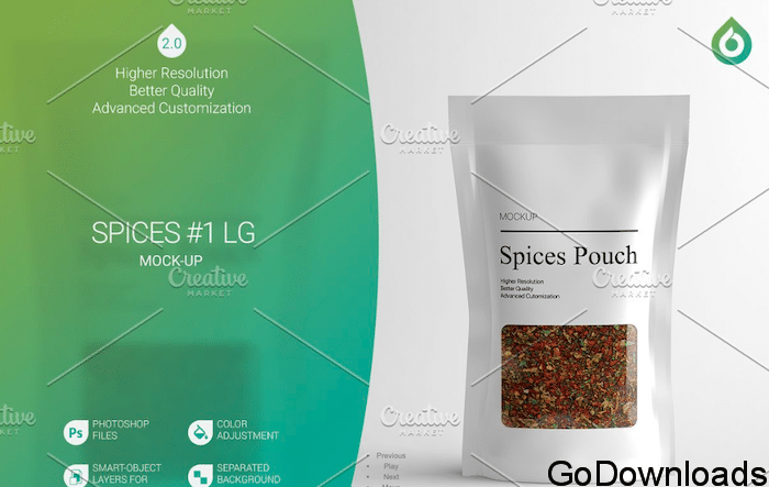 CreativeMarket - Spices LG Mock-Up #1 [V2.0] 4242530 Free Download