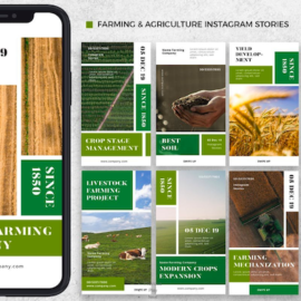 Farming & Agriculture Instagram Stories AI and PSD Free Download