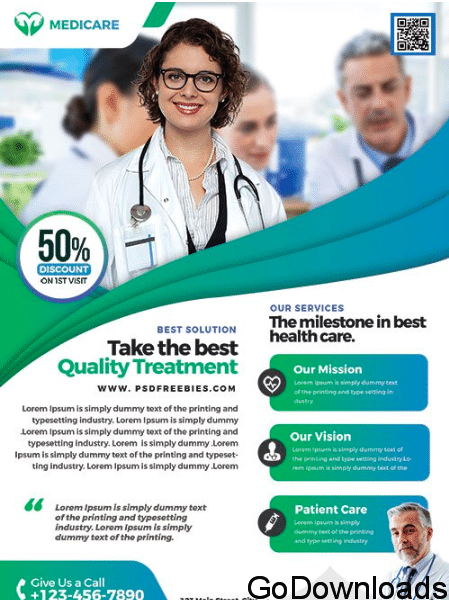 Medical Health Care - Premium flyer psd template Free Download