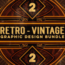 MightyDeals BUNDLE of 500+ Retro/Vintage Design Elements Free Download