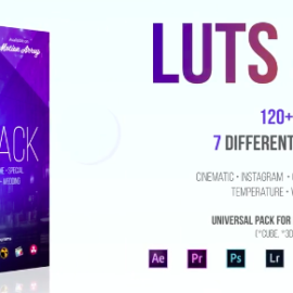 120+ LUTs Pack (Color Grading) Motion Array Free Download