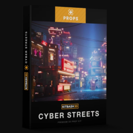 kitbash3d Props: Cyber Streets Free Download