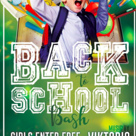 Back to school bash – Premium flyer psd template