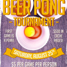 Beer pong tournament – Premium flyer psd template