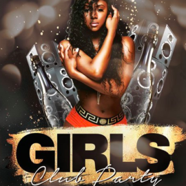 Girls club party – Premium flyer psd template