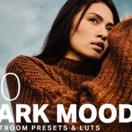 CreativeMarket – 50 Dark Moody Lightroom Presets LUTs Free Download