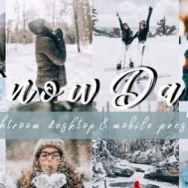 CreativeMarket – Vibrant SNOW DAY Lightroom Presets 4331998 Free Download