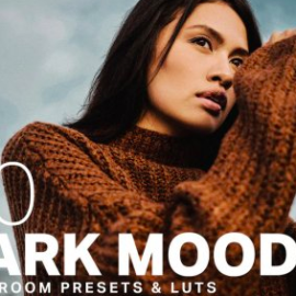 CreativeMarket – 50 Dark Moody Lightroom Presets LUTs 4394909 Free Download