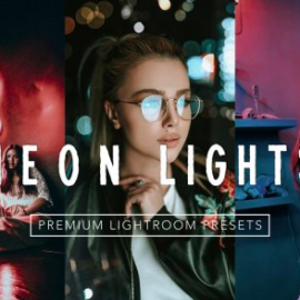 CreativeMarket – Moody NEON LIGHTS Lightroom Presets 4335929 Free Download