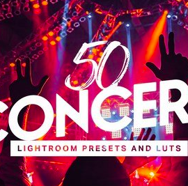 50 Concert Lightroom Presets LUTs Free Download