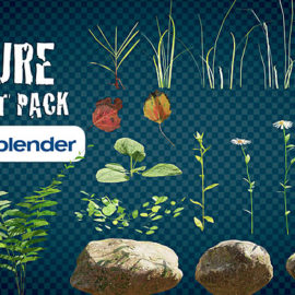 CGCookie Realistic Nature Asset Pack Blender Free Download