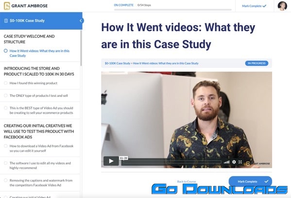 Grant Ambrose 0-100K Case Study Free Download