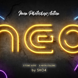 GraphicRiver – Neon Photoshop Action 25568919 Free Download