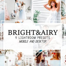 CreativeMarket – Bright and Airy Lightroom Presets 4281729 Free Download