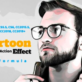 CreativeMarket – Cartoon Effect Photoshop Action 4329332 Free Download