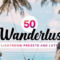 50 Wanderlust Lightroom Presets LUTs Free Download