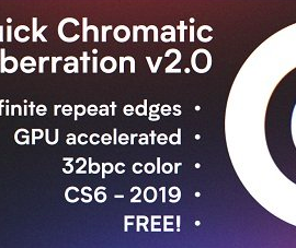 Plugin Everything Quick Chromatic Aberration 2 for After Effects Free Download