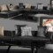 Modern sofa and coffee table combination 3D model Free Download