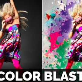 CreativeMarket – Color Blast Photoshop Action 4406654 Free Download