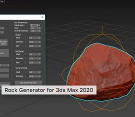 Rock Generator for 3ds Max 2020 Free Download