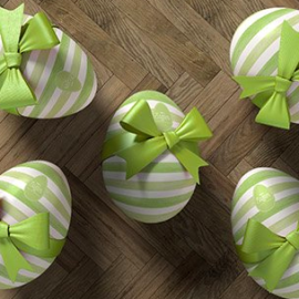 Easter egg collection and decorative banter template Free Download