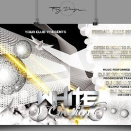 White Emotion Party Flyer