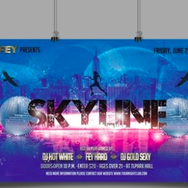 Skyline Party Flyer