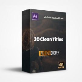 FlatPackFx – 20 Clean Titles – After Effects Free Download