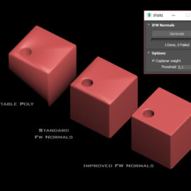 Improved Face Weighted Normals Script for 3ds Max 2008-2018 Free Download