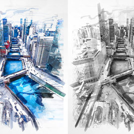 Marker Sketch Photoshop Action Free Download