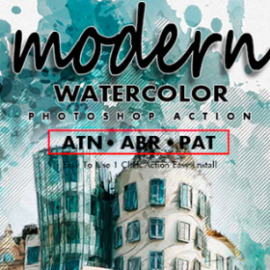 GraphicRiver – Modern Watercolor Photoshop Action 25435037