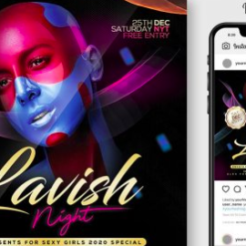 CreativeMarket – Lavish Night Flyer Template 4519129