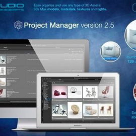 3d-kstudio Project Manager v3.08.74 for 3ds Max 2014 – 2020 Free Download