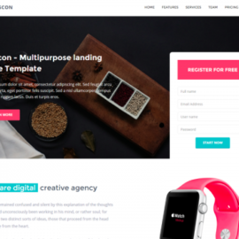 Zuscon – Multipurpose Landing Page Template