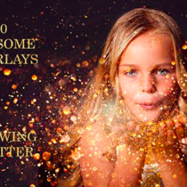 40 Blowing Glitter Photoshop Overlays 2980663