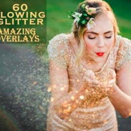 60 Blowing Glitter Photoshop Overlays 2980666