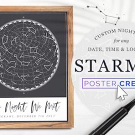 Star Map Poster Creator Minimal Free Download