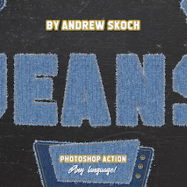 Torn Jeans Denim – Photoshop Action Free Download