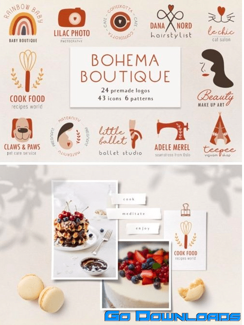 Bohema Boutique Logos 3635059 PSD Free Download