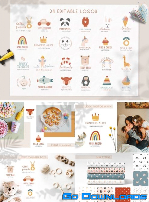 Bohemian Kids Logos 3635064 PSD Free