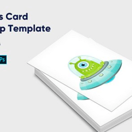 Business Card Mock-Up Template – Vol. 1 Free Download