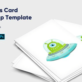 Business Card Mock-Up Template – Vol. 4 Free Download