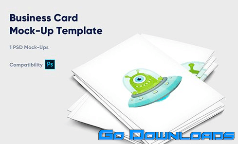 Business Card Mock-Up Template - Vol. 4 Free Download